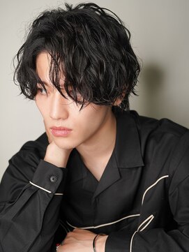 メンズヘアセンス 渋谷(MEN'S HAIR SENSE) 【SENSE渋谷】センターパート　波打ちスパイラルパーマ