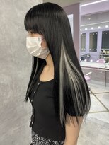 エル ヘアサロン なんば店(eL)&nbsp;☆HIROTO☆ブルーブラック×インナーホワイト