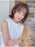 大人可愛い小顔くびれミディアムボブ