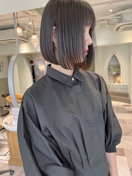 ロンド ロビン 栄(Lond robin) 【Lond robin】伊藤ガク 髪質改善外ハネボブ韓国ストレート U