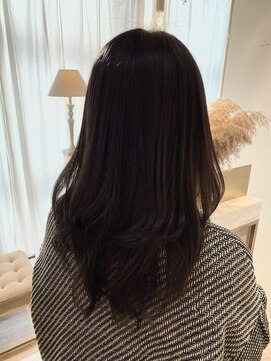 アンド ラ ブランシュ(&.La Blanche) イメチェンヘアスタイル/フェミニンロング/ダークアッシュ/大宮