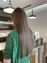 サンタフェ 岐阜島店(Santa'Fe) Santa'Fe式脱白髪染め白髪ぼかしカラー/ロング