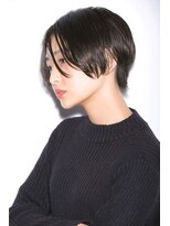 大人ショートボブ丸みショートカットマッシュショート前髪あり