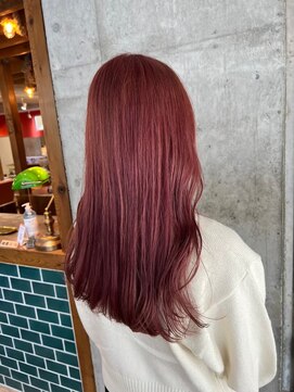 レニーバイエース(LANY by ACE) 【LANY横浜】顔周りくびれ巻き×チェリーブラウン