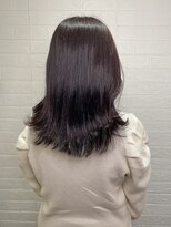 ヘアースペースブルーム プリュス 石橋店(HAIR SPACE BLOOM plus) 石橋阪大前/ラベンダーブラック/髪質改善/艶カラー/ローレイヤー