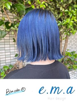 エマヘアデザイン(e.m.a Hair design) ブルーカラー