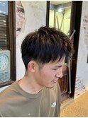 ツーブロックショートスタイル