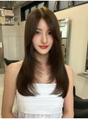 4510髪質改善内巻きシャギーレイヤーロング韓国ストレート