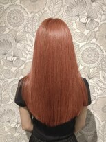 ミモザ ビカミドウ 自由が丘(Mimosa Bigamido)&nbsp;▼30代ロング シャイニーオレンジ 艶カラー（ブリーチなし）