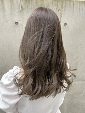ロンドアベニール 北千住(Lond avenir) ブリーチなし　レイヤーカット　前髪　こなれミディ　髪質改善