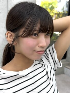 ビューブルー 亀戸錦糸町(VIEW BLUE) ◎美髪カールピンクブラウンロングセミディ似合わせ前髪