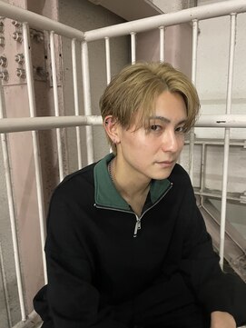 カーニー 上野(kearny) センターパート/ハイトーンカラー/ニュアンスパーマ/韓国