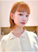 Say.黒髪ボブルフネビージュ小顔ワンレンぱっつん前髪くびれボブ