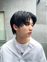 ガーデン 銀座(GARDEN)&nbsp;艶センターパートニュアンスパーマダークアッシュ韓国マッシュ