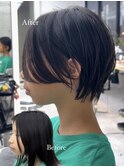 美髪カールピンクブラウンエアリーロングセミディ似合わせ前髪