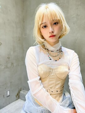 ケイト(kate) 【kate 大宮】抜きっぱなしブロンド×内巻きボブ