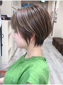 大人ショート/ひし形ショートボブ/ハンサムショート