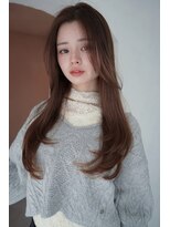 アンジェリカラボ 梅田店(ANGELICA LABO) ナチュラルなワンカールレイヤー×トレンド韓国ヘア×ブラウン