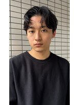 サンアタゴノット(san.atagonot)&nbsp;刈り上げないセンターパート　ニュアンスパーマ/フェザーパーマ