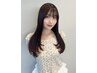 【学割U24】　前髪顔周りカット＋ケアカラー＋トリートメント￥8000