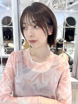 リコバイアフロート(riko by afloat) くびレイヤー/ボブ/ヘルシースタイル/ベージュ[stylist竹田]