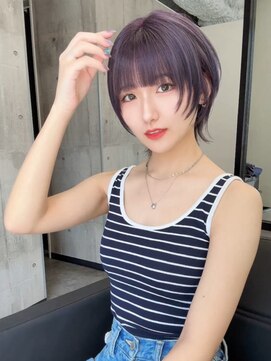 スターズ 船橋(STARS) ショートウルフ　ラベンダーグレージュ
