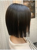 髪質改善 切りっぱなしボブ @田代10/6