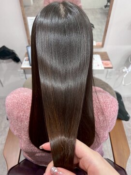 ベリテ 津田沼駅前店(verite) 黒髪カタログ/クラゲヘアー/オリーブグレー/津田沼駅前