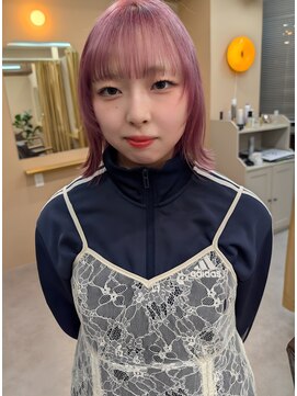 ムード(mood) ブリーチ/ハイトーン/ピンクレッド/ワインレッド/ダブルカラー