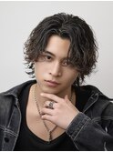 サーフカールフェザーパーマアクティブショートガイルヘア眉毛