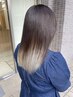 【福井限定　A／Wおすすめ】カット＋ハーフブリーチデザイン＋ケラチンジェル
