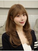顔周りカット レイヤーカット 表参道 高島大登