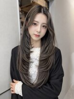 シーテメゾン(Ciete Maison)&nbsp;ワンカールレイヤーカット×オリーブグレージュ