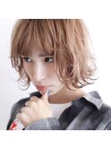 切りっぱなしボブ×レイヤー×外ハネ