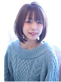 ふんわりナチュラルボブ