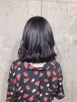 サロンドミルク 原宿(salon de MiLK) ダークパールグレー＆グラデーションバイオレット