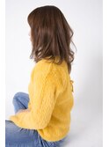 大人かわいい無造作カールセミディ