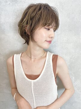 ベック ヘアサロン(BEKKU hair salon) 大人のふわくしゅショートパーマ☆マロンベージュ