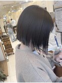 切りっぱなし顎ラインボブ【横浜】w
