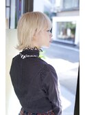 ホワイトブロンド×モードマッシュウルフ【weaves-SETAGAYA-】