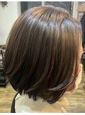 丸みショートボブ