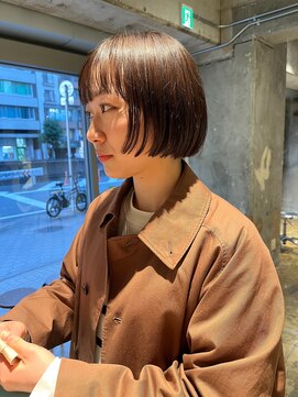 ハマモト 前上がりボブ