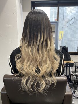 プルエクステのお店ネクスト(NEXT) #プルエクステ #ダイヤモンド毛質 #バレイヤージュ#エクステ