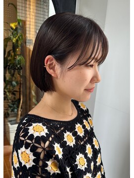 ローネス(LONESS) ぷつっとボブは顔まわりの髪の毛にもこだわっています◎
