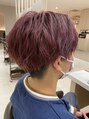ピーディーヴィセオ 新さっぽろ店(PD VISEO) #レッドバイオレット#ブリーチ1回