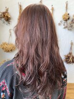 ヘアスタジオ ブリエ(HAIR STUDIO BRILLER) 2024 ナチュラルウェーブ×ピーチカシス  髪質改善  暖色 パーマ