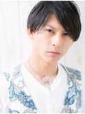 ビジネスシーンでも好感度大!七三分け束感ショートU草加