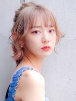 セイドット リー(Say. Ree)&nbsp;Say.ree シルキーベージュ前髪ぱっつん ブリーチボブ 表参道