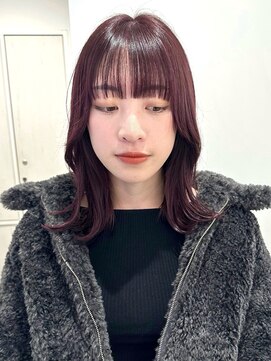 ガーデンヨコハマ(GARDEN YOKOHAMA) こなれミディイメチェン前髪レイヤーラベンダー暖色ブリーチなし