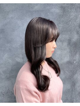 フリー(FREEY) ゆるふわ巻き髪　艶感カラー　ラベンダーピンク